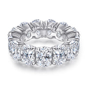 Oval Zircon Silver Ring Female Niche High Sense