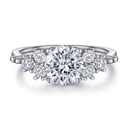European And American Zircon Silver Ring Fashion Jewelry Women