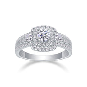 Afternoon In The Gobi - A Fashionable And Luxurious Jewelry Piece Set With Half-carat Moissan Diamond S925 Sterling Silver And Platinum-plated Diamond