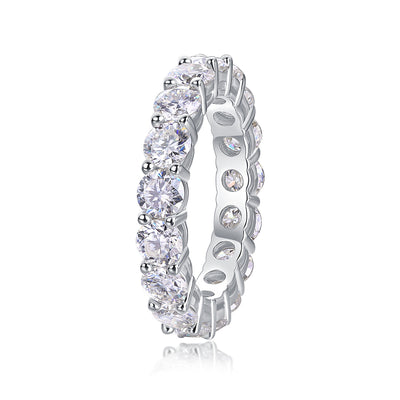 Starlight - A Fashionable And Luxurious Jewelry Accessory Set With Moissanite S925 Sterling Silver And Platinum-plated Diamond