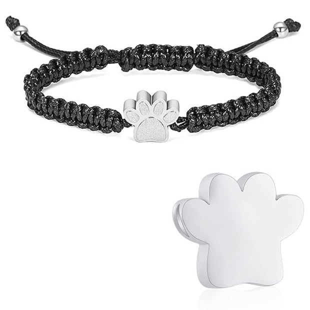 Stainless Steel Ornament Open Memorial Pet Hair Ashes Bracelet