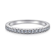 European And American Zircon Silver Ring Fashion Jewelry Women
