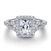 European And American Zircon Silver Ring Fashion Jewelry Women