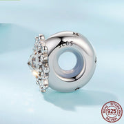 S925 Sterling Silver SUNFLOWER Silicone Positioning Bracelet Spacer Beads