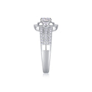 Afternoon In The Gobi - A Fashionable And Luxurious Jewelry Piece Set With Half-carat Moissan Diamond S925 Sterling Silver And Platinum-plated Diamond