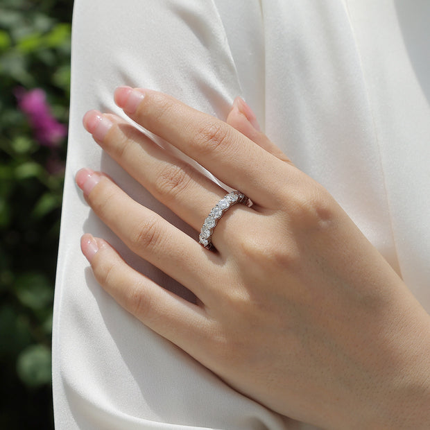 Starlight - A Fashionable And Luxurious Jewelry Accessory Set With Moissanite S925 Sterling Silver And Platinum-plated Diamond