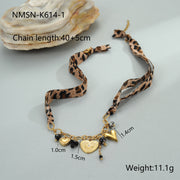 Leopard Series Love Sun Pendant Stainless Steel Ornament