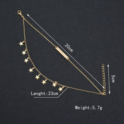 Design Sense Foot Ornaments Multi-layer Pendant Anklet Female Accessories