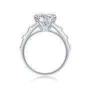 Vanilla - A Fashionable And Luxurious Jewelry Piece Set With 3-carat Moissanite S925 Sterling Silver And Platinum-plated Diamond