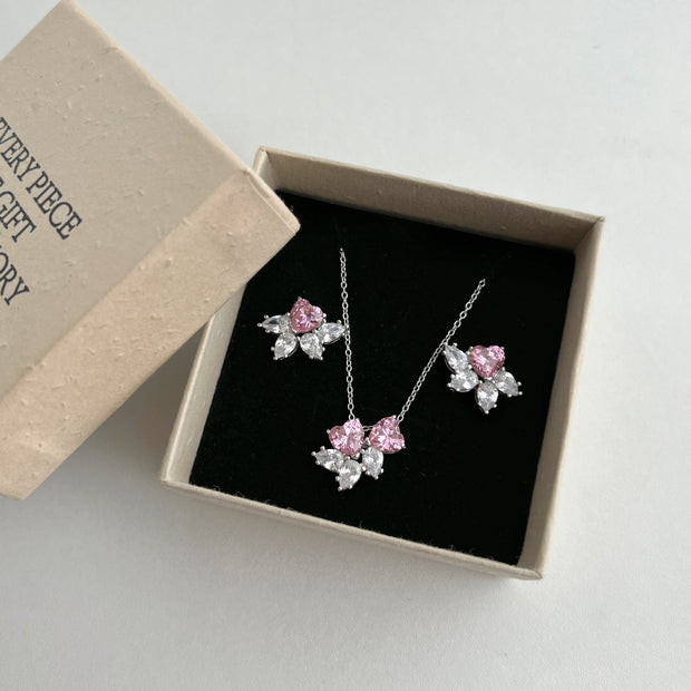 European And American Style S925 Sterling Silver Stud Earrings Women's Necklace