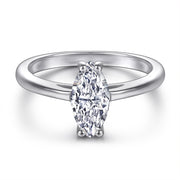 Oval Zircon Silver Ring Female Niche High Sense