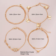 Butterfly Pendant All-match Good-looking Anklet High Sense