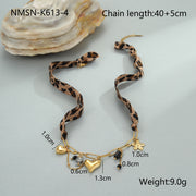 Leopard Series Love Sun Pendant Stainless Steel Ornament