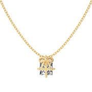 S925 Sterling Silver Necklace And Earring Suit Women