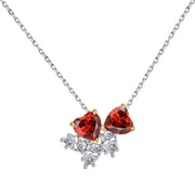 European And American Style S925 Sterling Silver Stud Earrings Women's Necklace