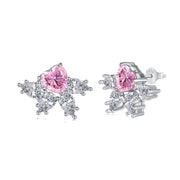 European And American Style S925 Sterling Silver Stud Earrings Women's Necklace