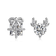 S925 Sterling Silver Necklace And Earring Suit Women