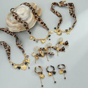 Leopard Series Love Sun Pendant Stainless Steel Ornament