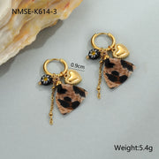 Leopard Series Love Sun Pendant Stainless Steel Ornament