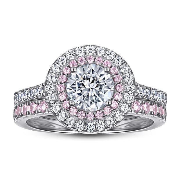 European And American Zircon Silver Ring Fashion Jewelry Women