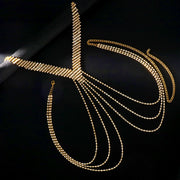 Men's Multi-layer Tassel Rhinestone Body Chains