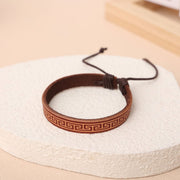 All-matching Elegant Decoration Cowhide Leather Wristband Bracelet