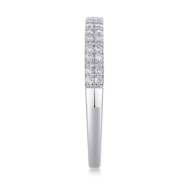 For Love - A Fashionable And Luxurious Jewelry Accessory Set With Moissanite S925 Sterling Silver And Platinum-plated Diamond