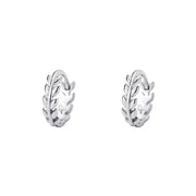 Sterling Silver Simple Fresh Olive Branch Ear Clip Women's All-match