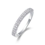 For Love - A Fashionable And Luxurious Jewelry Accessory Set With Moissanite S925 Sterling Silver And Platinum-plated Diamond