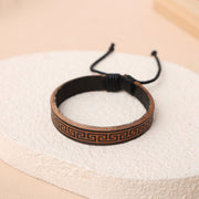 All-matching Elegant Decoration Cowhide Leather Wristband Bracelet