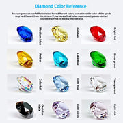 Toy Ten-color Glass Crystal Gem Gift Box Ten-grid Box