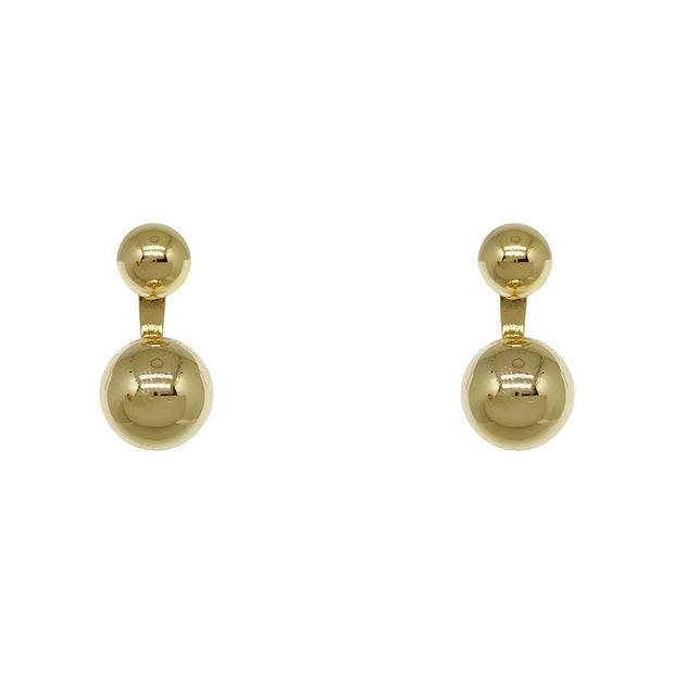 Metal Ball Ins Cold Style Simple Geometric Earrings
