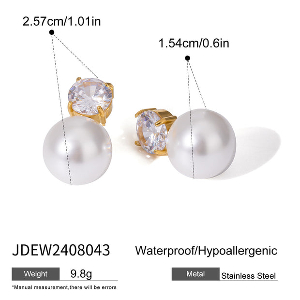 Women's Affordable Luxury Fashion Stainless Steel Studs