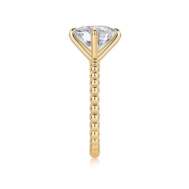 Forget-me-not - A Fashionable And Luxurious Jewelry Piece Set With 3-carat Moissanite S925 Sterling Silver And Gold-plated Diamond