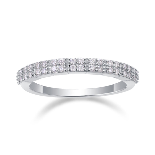 For Love - A Fashionable And Luxurious Jewelry Accessory Set With Moissanite S925 Sterling Silver And Platinum-plated Diamond