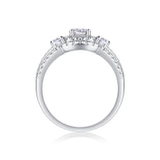 Afternoon In The Gobi - A Fashionable And Luxurious Jewelry Piece Set With Half-carat Moissan Diamond S925 Sterling Silver And Platinum-plated Diamond
