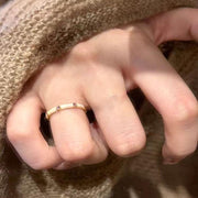 Dopamine Color Zircon Enamel Ring