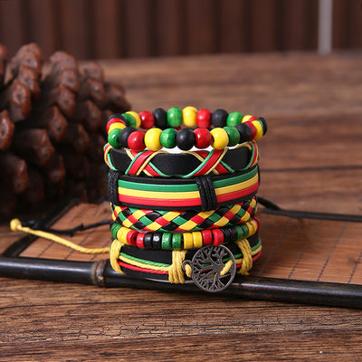 Vintage Hand-woven Six-piece Men's Bracelet