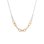 Autumn And Winter New Style Necklaces Gold And Silver Color Matching Earrings Jewelry