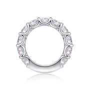 Dazzling Moments - A Fashionable And Luxurious Jewelry Accessory Set With Moissanite S925 Sterling Silver And Platinum-plated Diamond