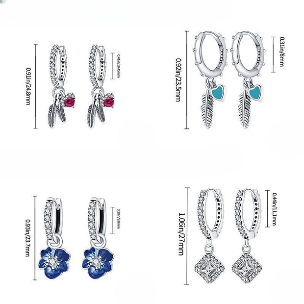 Fashion Special-interest High-grade Love Butterfly Star And Moon Earrings
